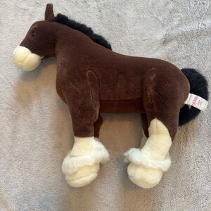 GUND Clyde Horse Plush #42985 – 14” Clydesdale Stuffed Animal‎ Toy Brown White